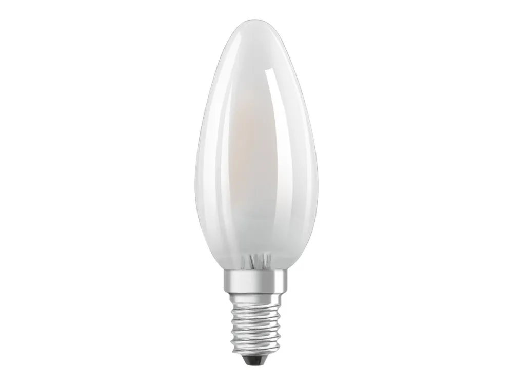 OSRAM LED BASE CLASSIC B - LED-lyspære - form: B35 - E14 - 4 W (tilsvarende 40 W) - klasse E - varmt hvidt lys - 2700 K