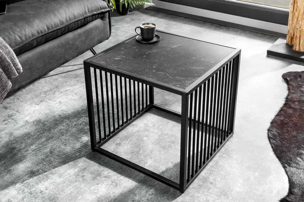 Design Beistelltisch ARCHITECTURE 40cm graphit Metall