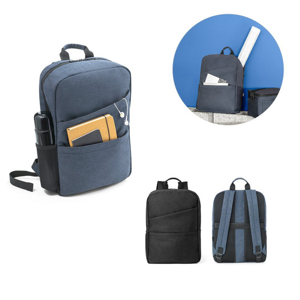 hi!dea 92080 - Sac à dos pour ordinateur portable 15.6'' en 600D polyester recyclé