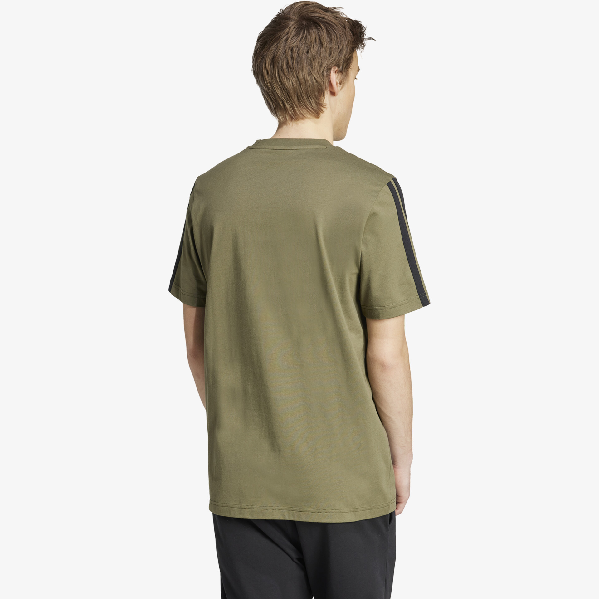 adidas 3 Streifen Herren T-Shirt olive