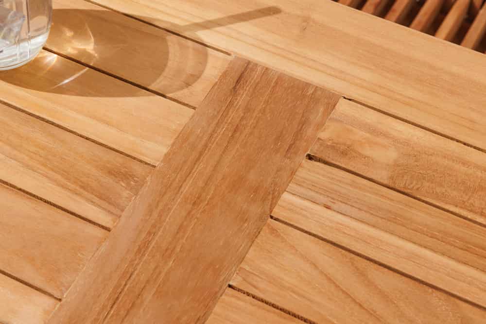 Massiver Gartentisch EMPIRE TEAK 150cm natur Teakholz