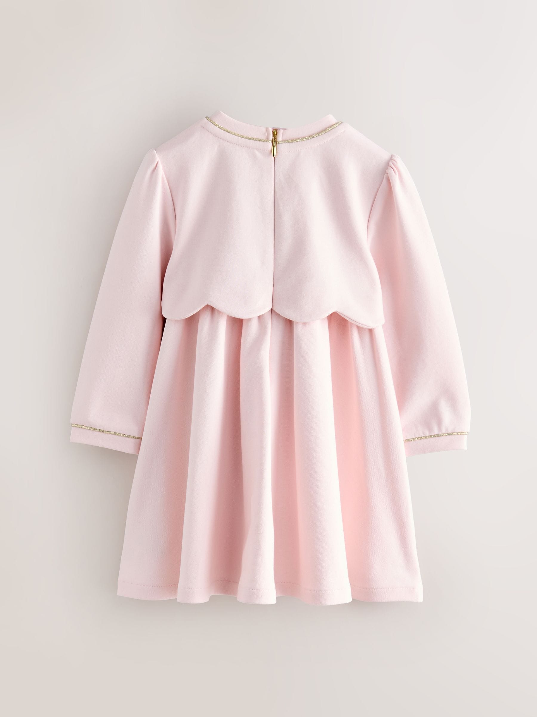 Roze - Baker by Ted Baker Ponte-jurk met gegolfde rand
