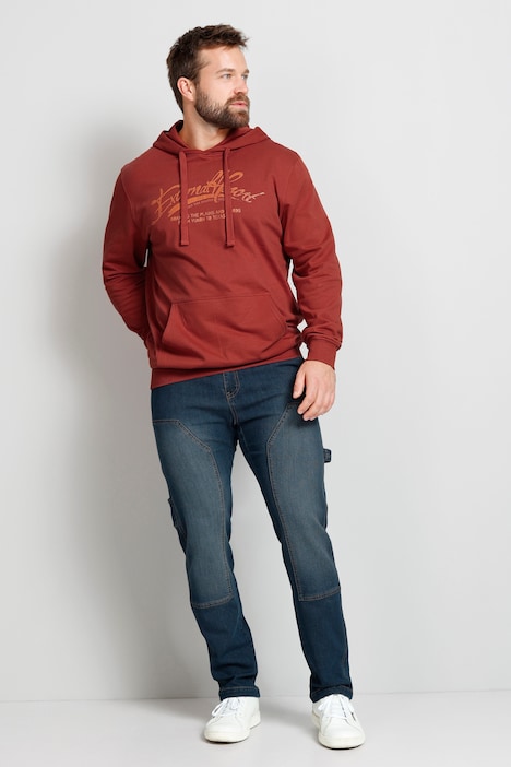 Boston Park Hoodie, Schriftzug, Kapuze, bis 72/74