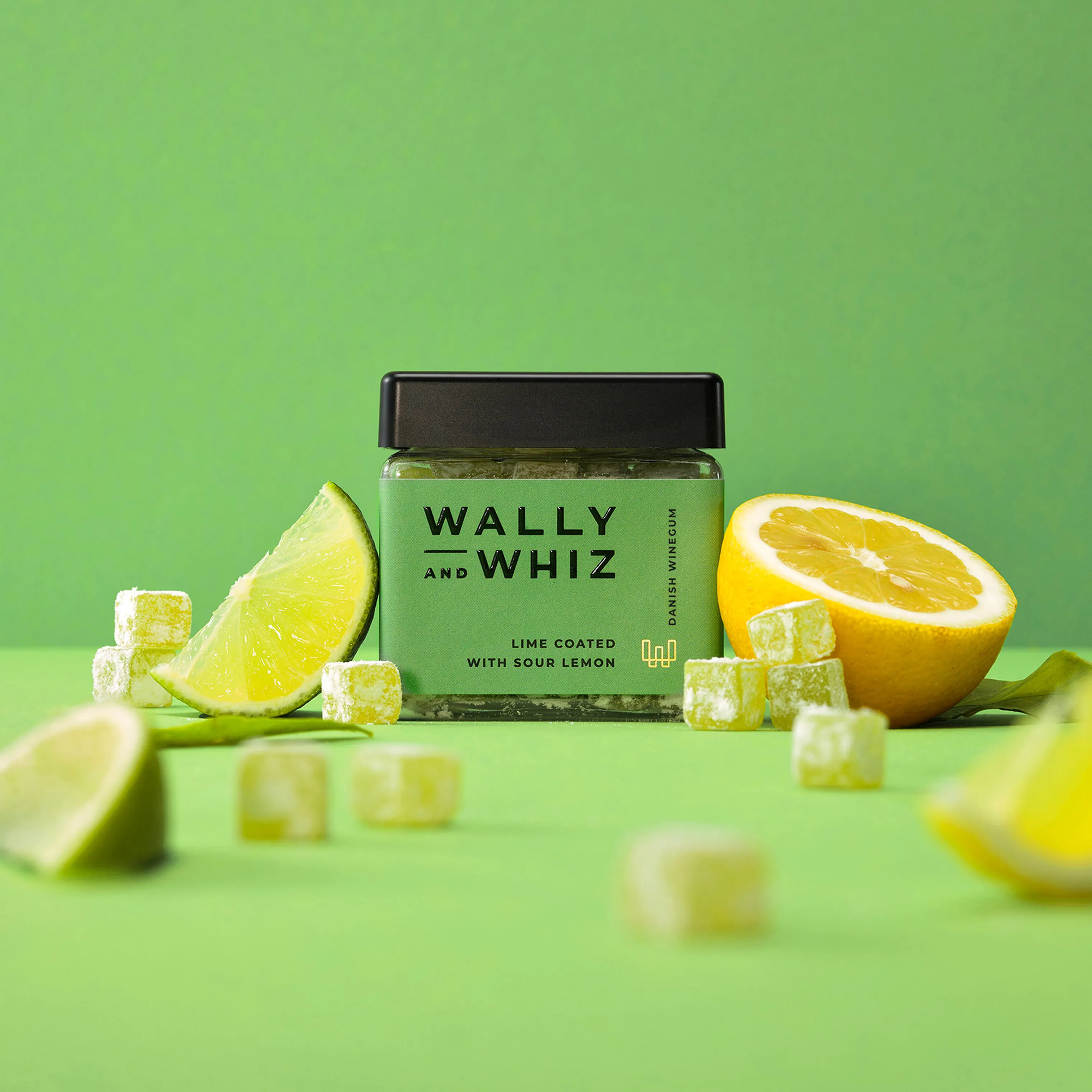 Wally and Whiz Vingummi - Lime med sur citron