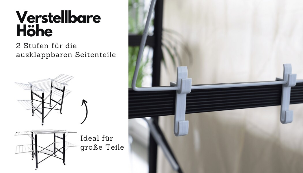 loving HOME® faltbarer Wäscheständer 175 x 83 x 112 cm