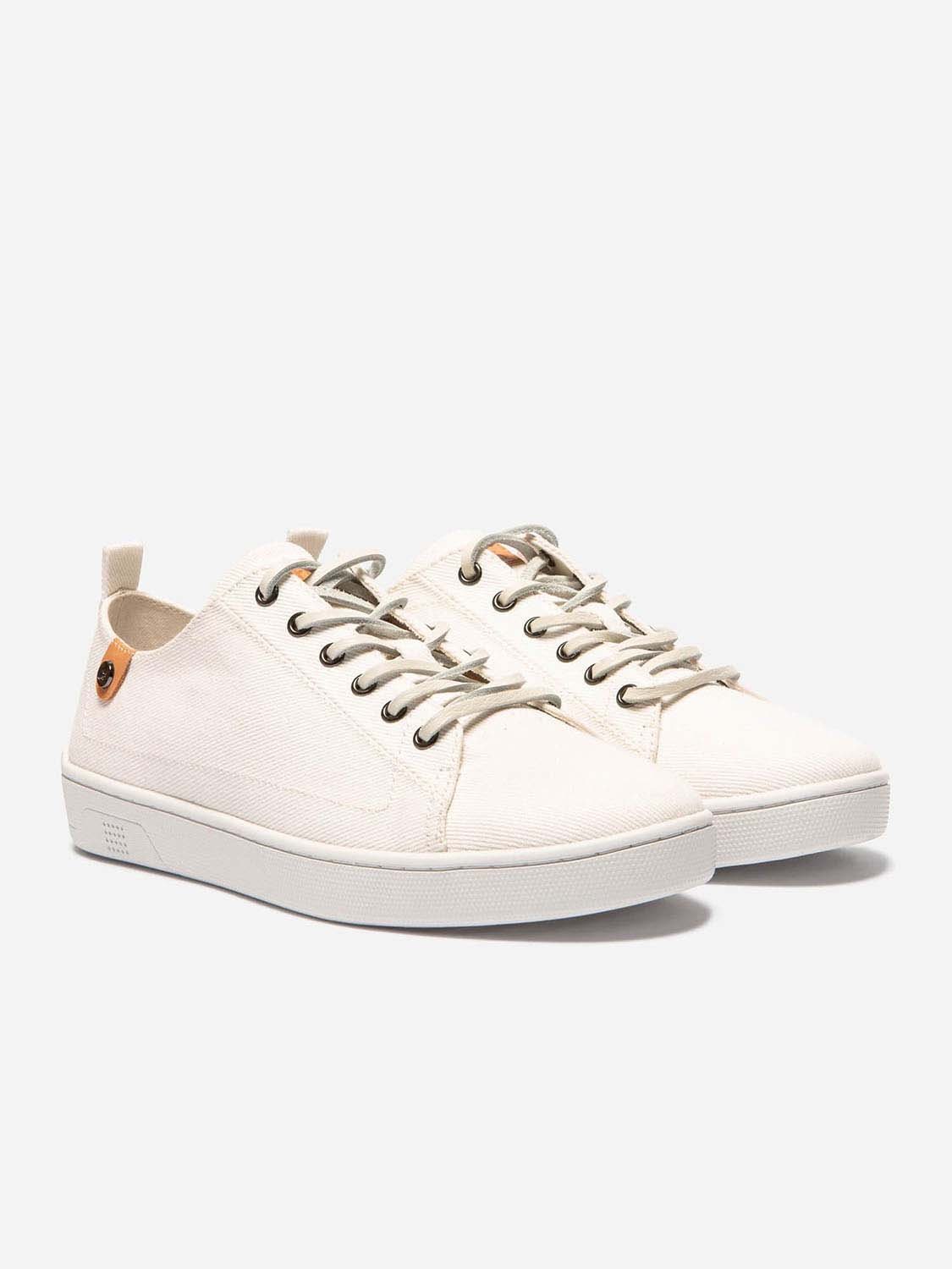 Baskets Homme Confort Purefoam® Toile Blanche