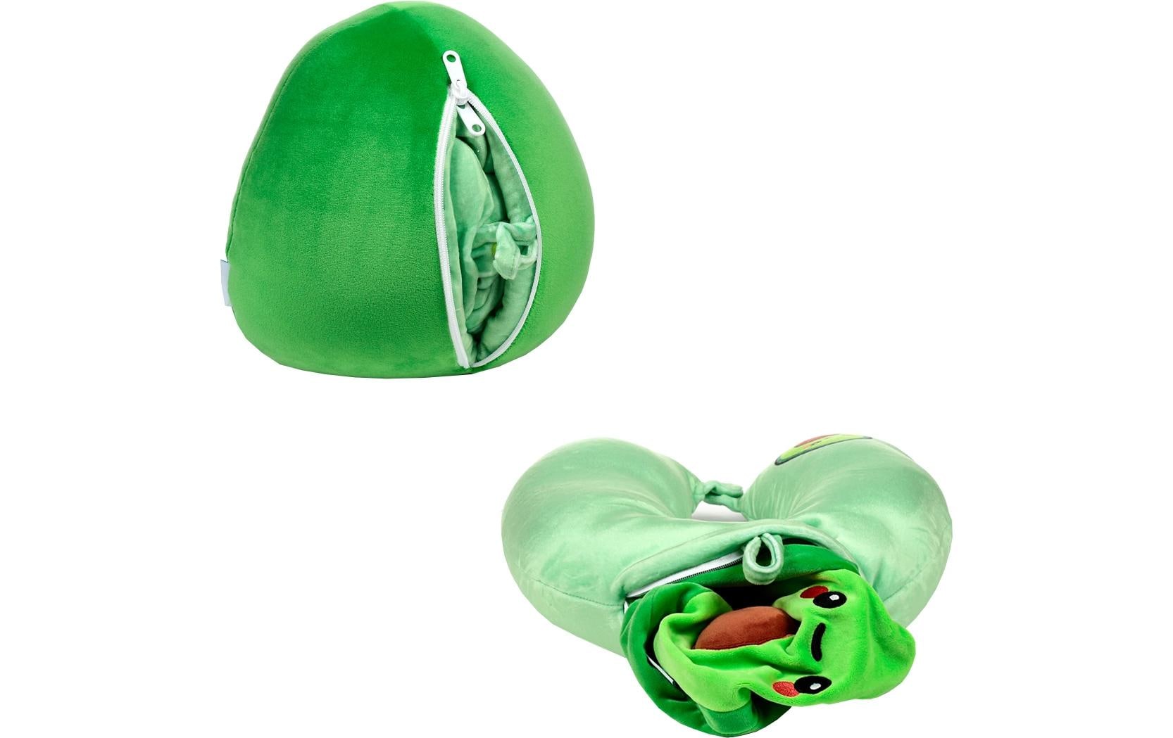 Reisekissen Avocado Grün2 in 1 Plüsch & Reisekissen