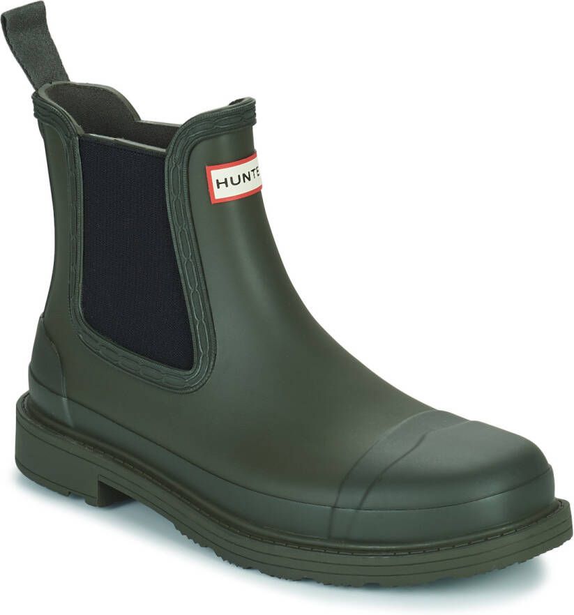 Hunter Boots Women's Commando Chelsea Boot Rubberlaarzen zwart
