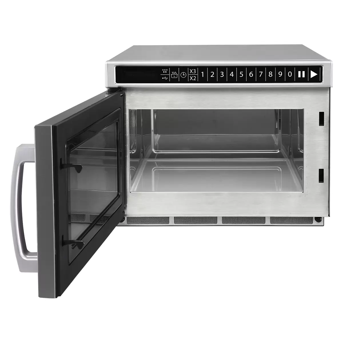 Gastro-Mikrowelle HENDI Silber