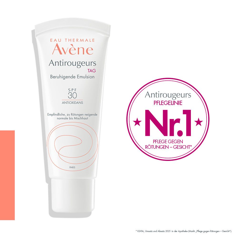 Avène Antirougeurs Tag Beruhigende Emulsion mit SPF 30 - beruhigend bei Rötungen und Rosacea-Behandlung