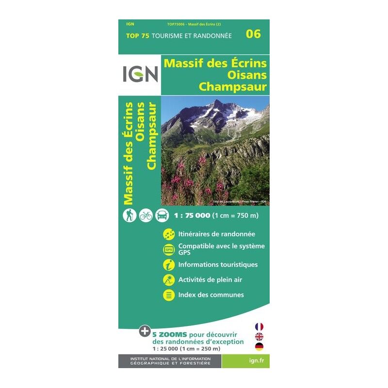 Oisans Champsaur - Carte topographique