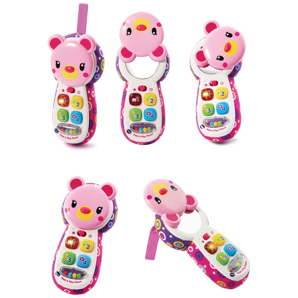 VTech Peek & Play Phone Pink