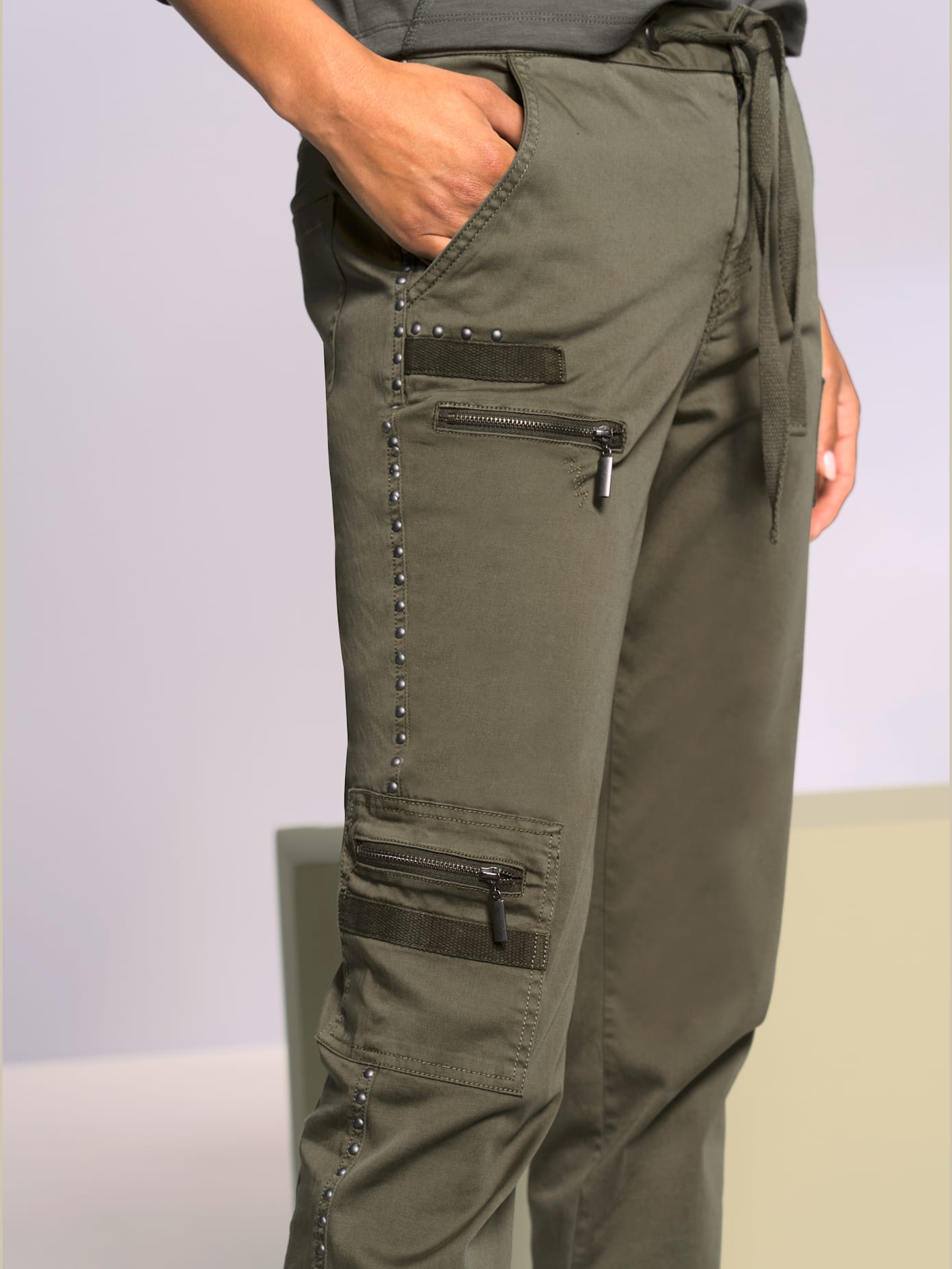 Pantalon coupe cargo décontractée