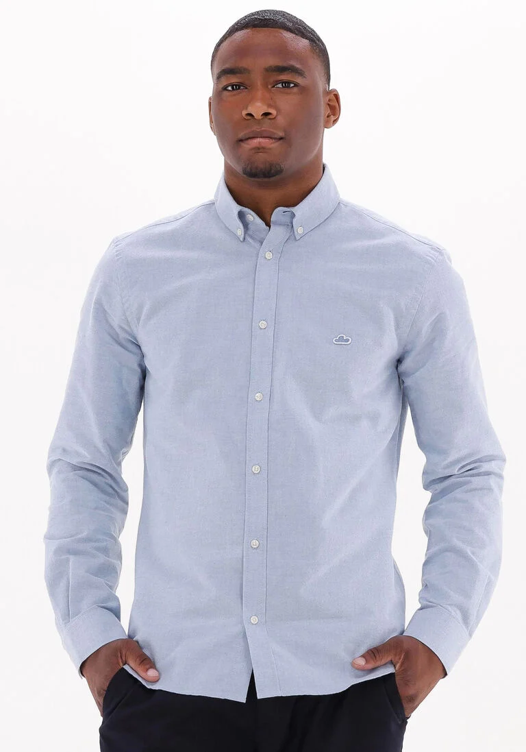 THE GOODPEOPLE lichtblauwe the goodpeople casual overhemd seinfield