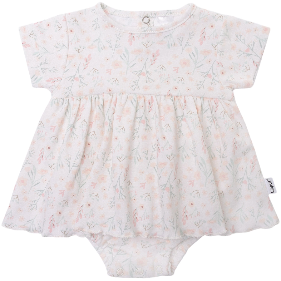 Liliput Bodykleid Blumen weiss-rosa