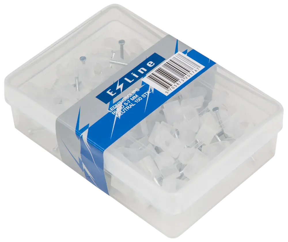 Kabelclips 5-7 mm - klar
