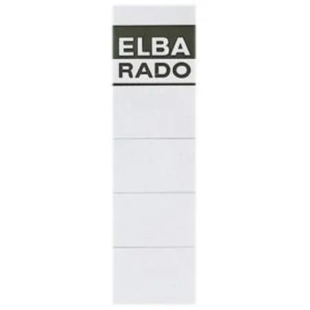 Elba 100420960 Einsteck-Rückenschild, extra kurz/breit, weiß, 10 Stück