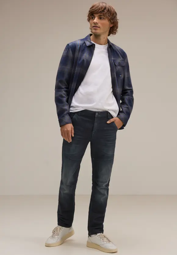 Regular Fit Jeans - dark blue coated