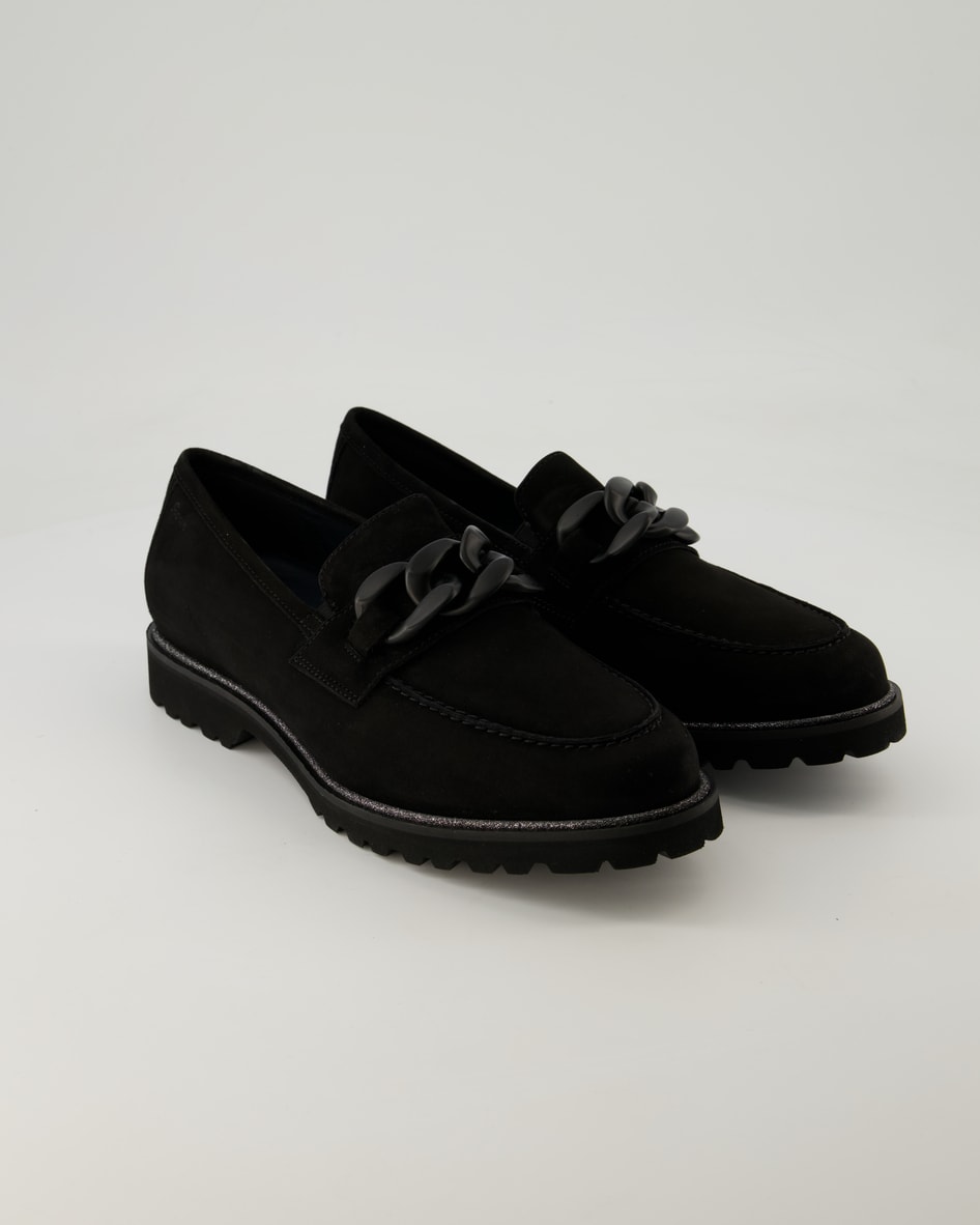 Sioux Meredith-744-H Slipper in Schwarz