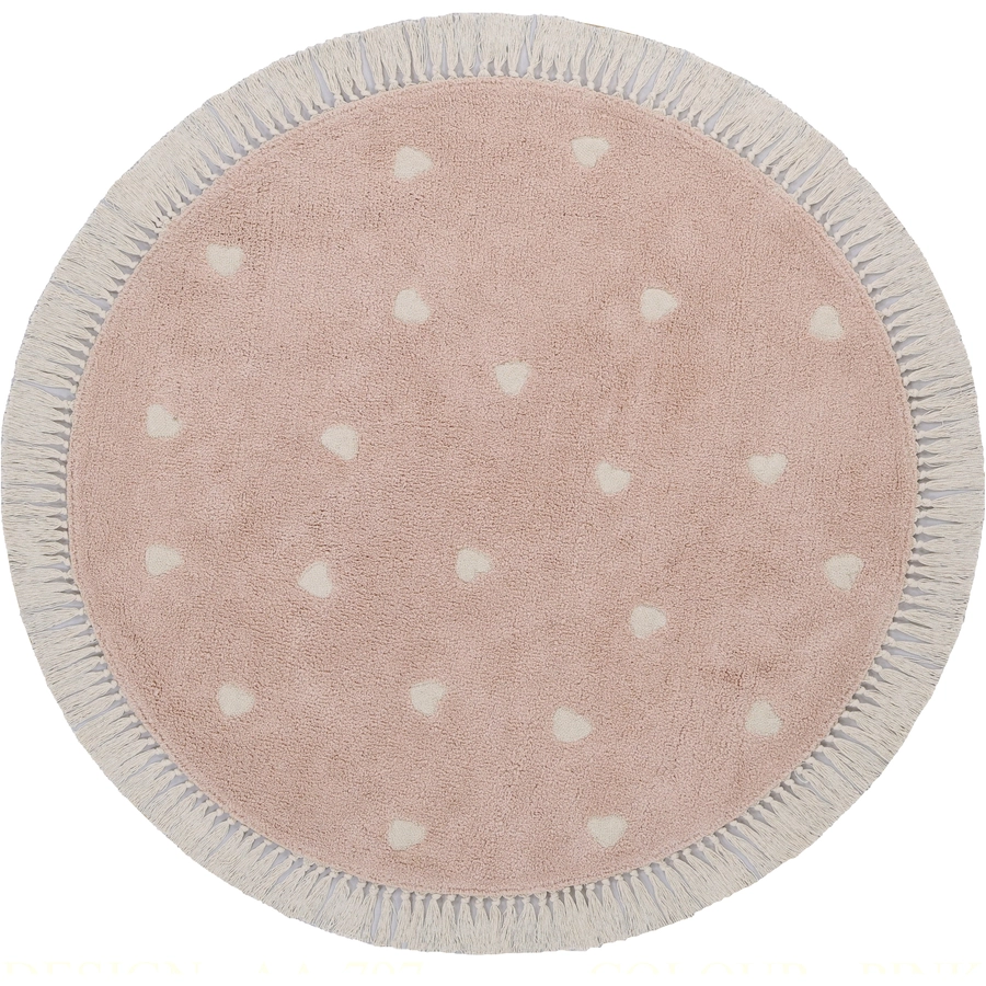 Tapis Petit Kinderteppich Fleur pink Ø 120 cm