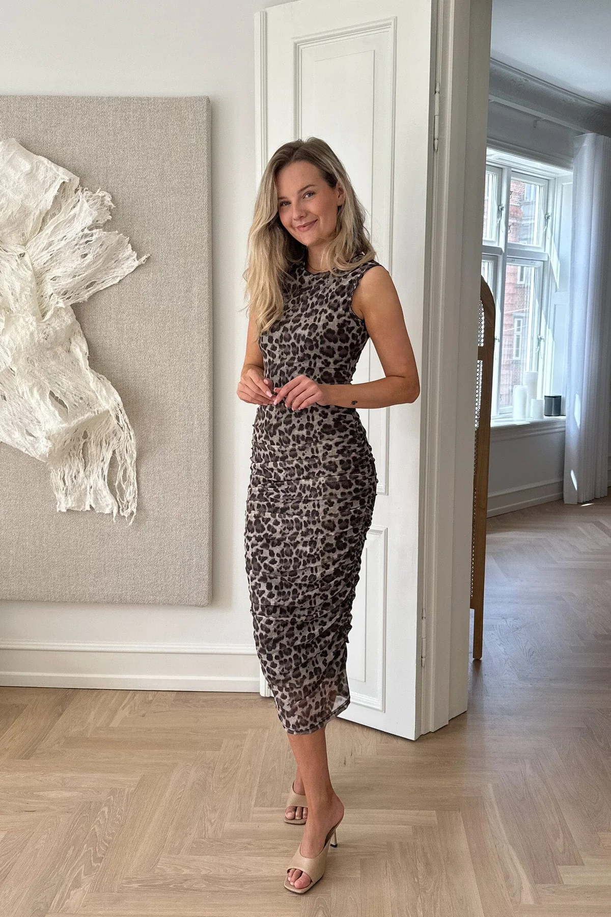BYIC Miraic Mesh Dress lp leo print