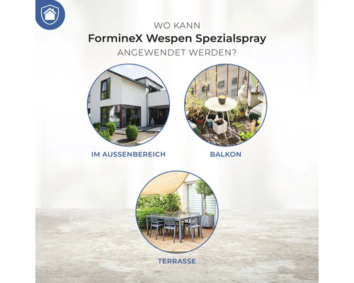 FormineX Wespen Speciale Spray 500 ml, ideaal voor gebruik tegen nesten in holtes