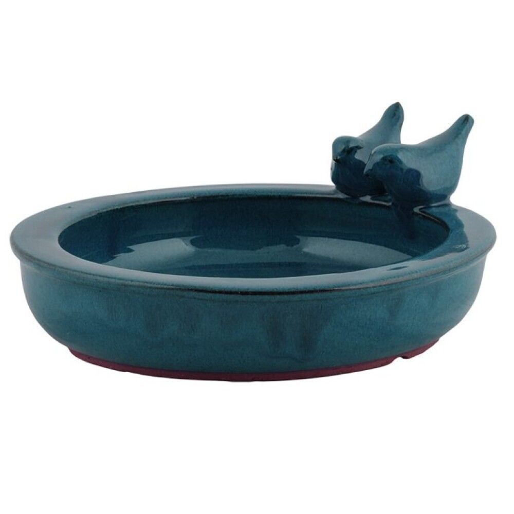 FUGLEBAD ESSCHERT DESIGN KERAMIKK 29,6X30,6X11CM SVART