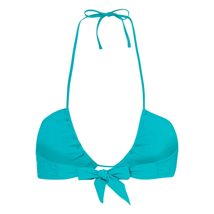 SMALLABLE BASICS Haut De Maillot De Bain Triangle Inversé | Bleu turquoise
