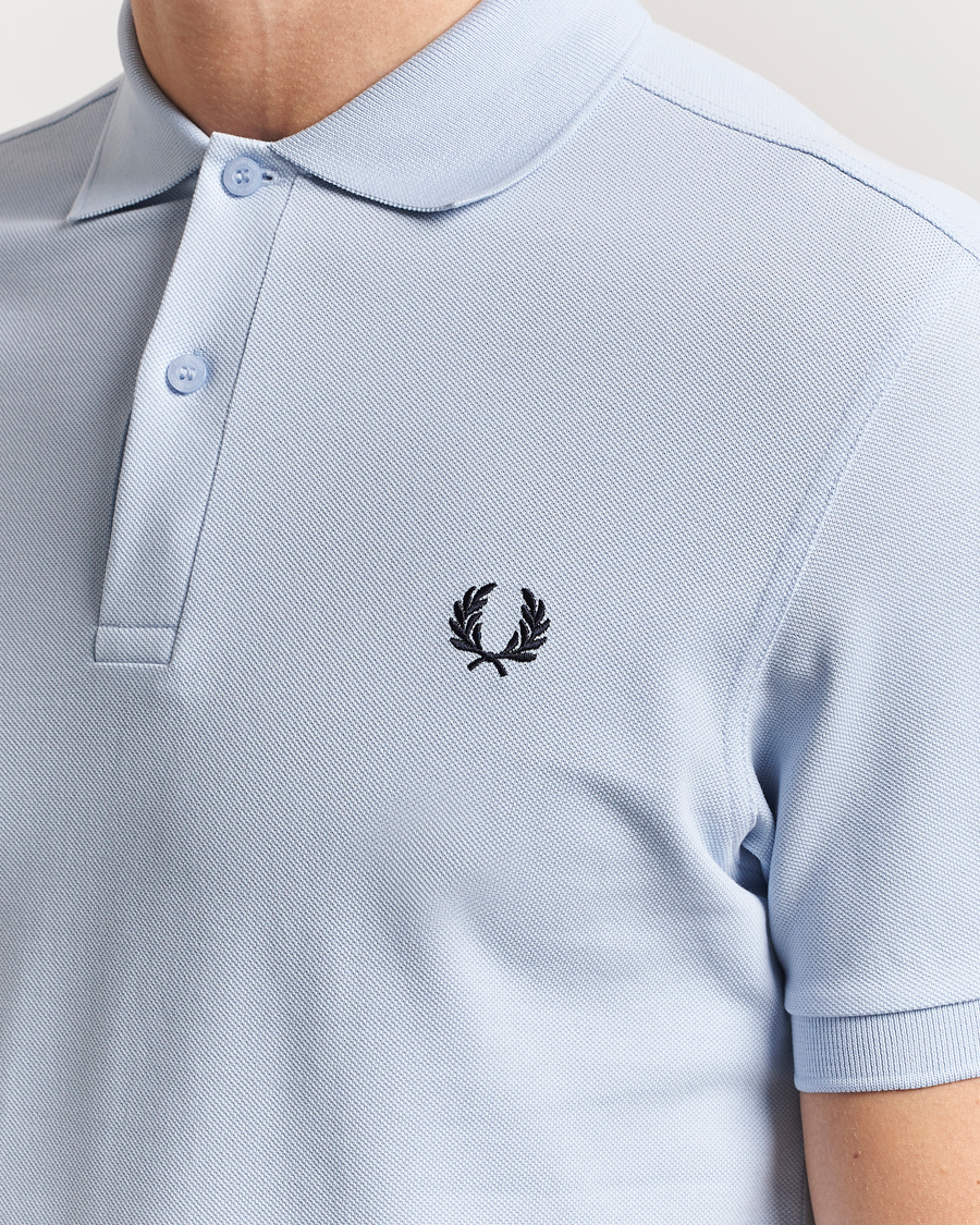 Fred Perry Plain Polo Shirt Light Smoke