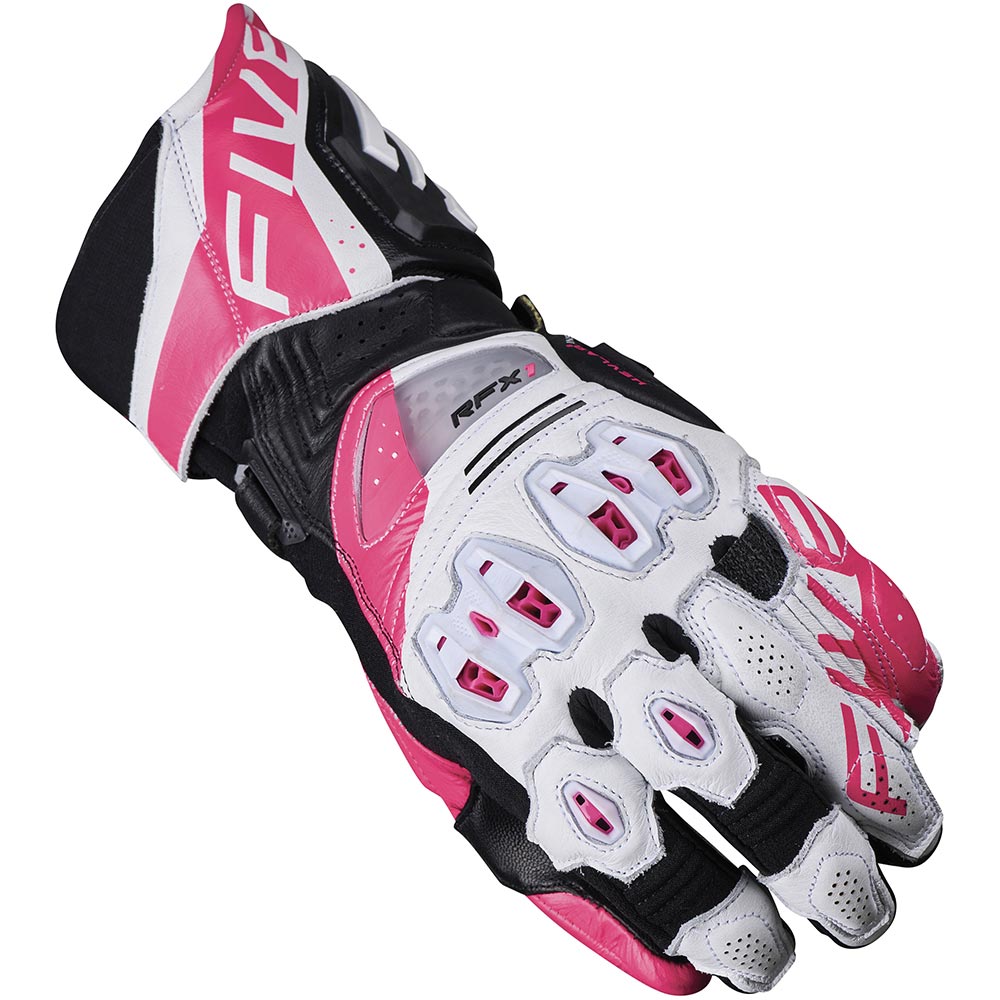 Five - Gants femme RFX1 Evo Woman Blanc / Rose fluo