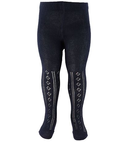Minymo trømpebukser - 2-pak - Offwhite/Navy m. Hulm?nster