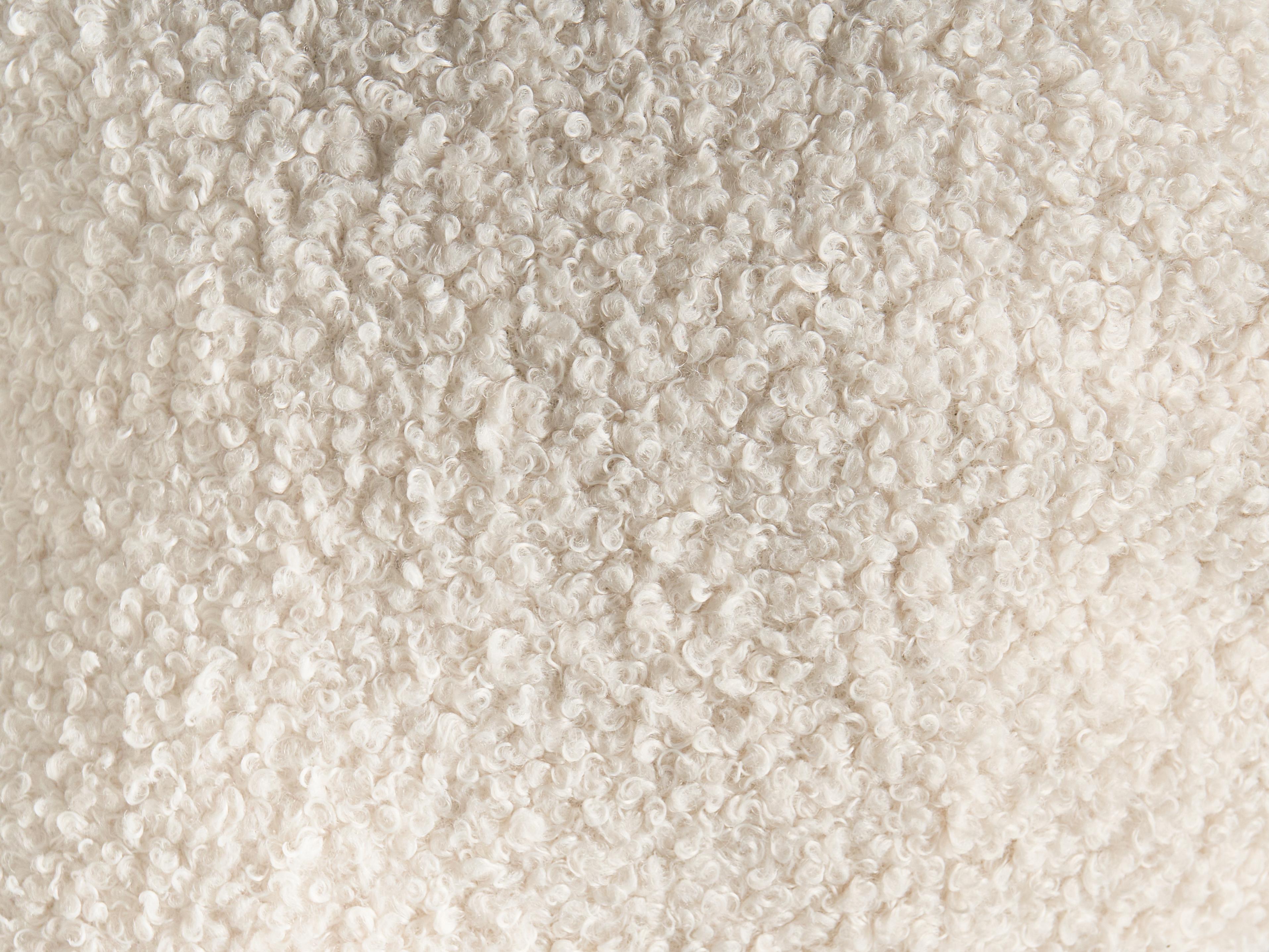 Set van 3 sierkussens WINTERLAND Bouclé 30 x 35 cm 45 x 25 cm Lichtbeige kerstmotief