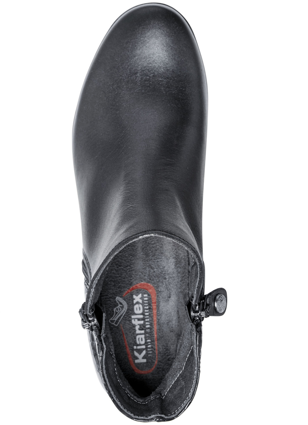 ELENA EDEN Stiefelette aus Nappaleder und glänzend geprägtem Leder