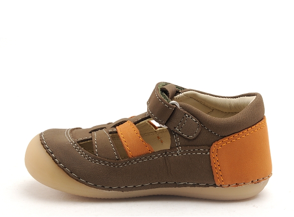 Kickers boots bottine bebe sushy garcon kaki