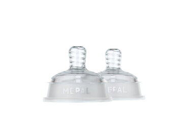 Set flesspeen Mepal Mio 2-delig medium flow - transparant