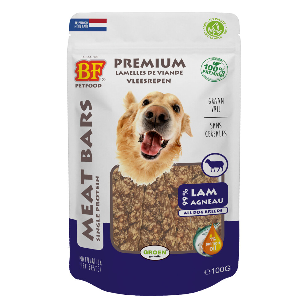 BF Petfood Meat Bars Lam100 gr