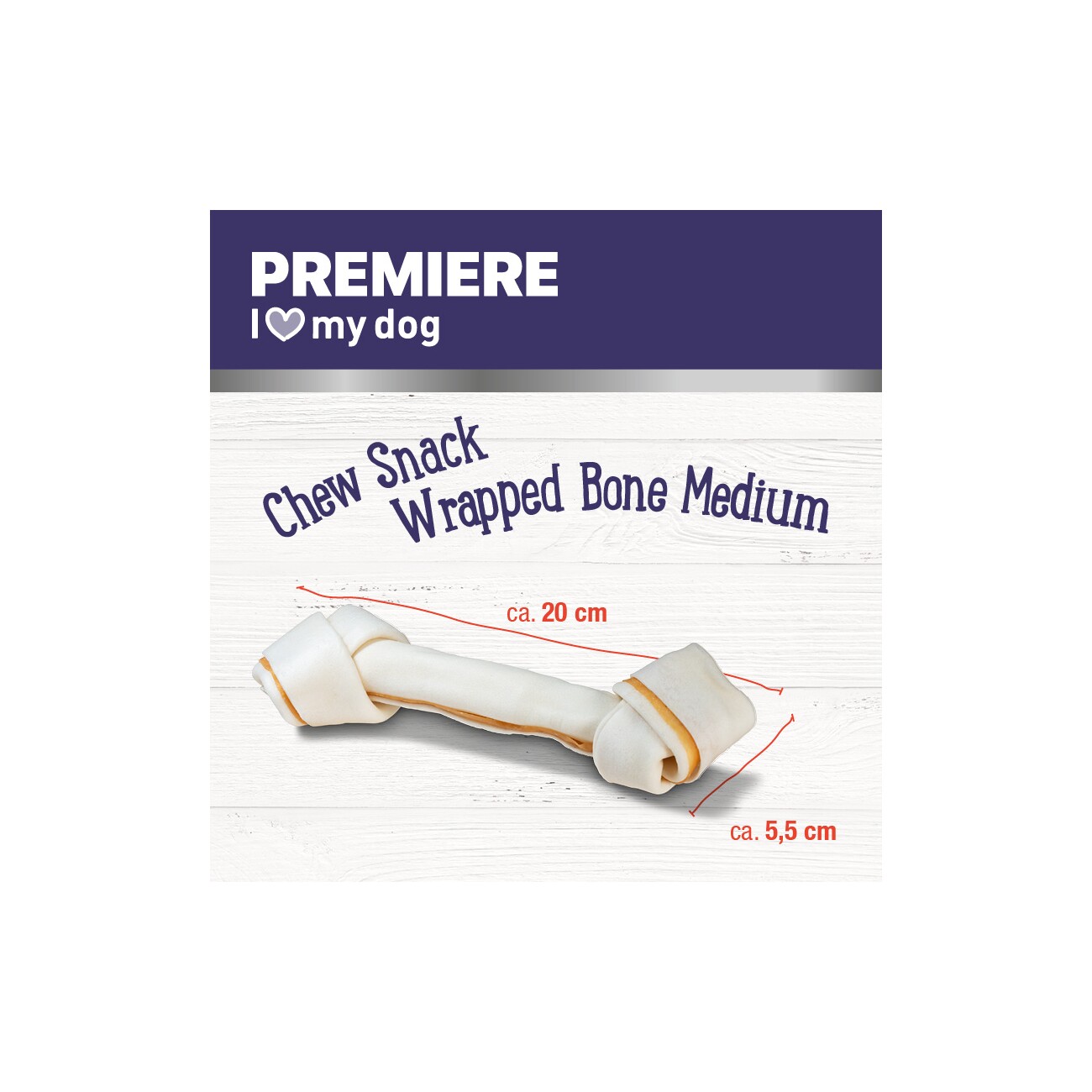 PREMIERE Wrapped Bones Mini Rind 7 Stück