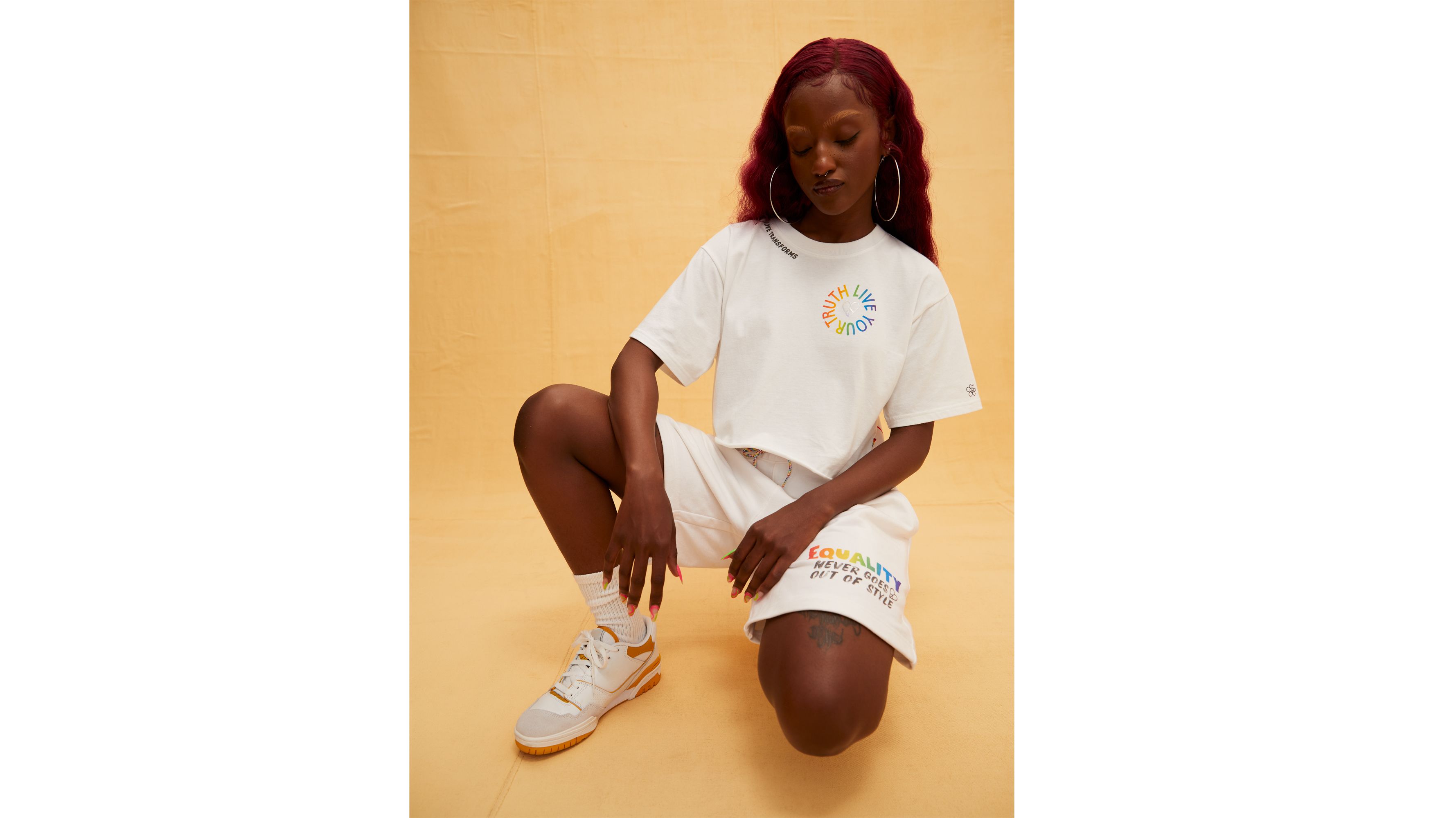 Short sweat graphique Levi's® Red Tab™ - White - Blanc