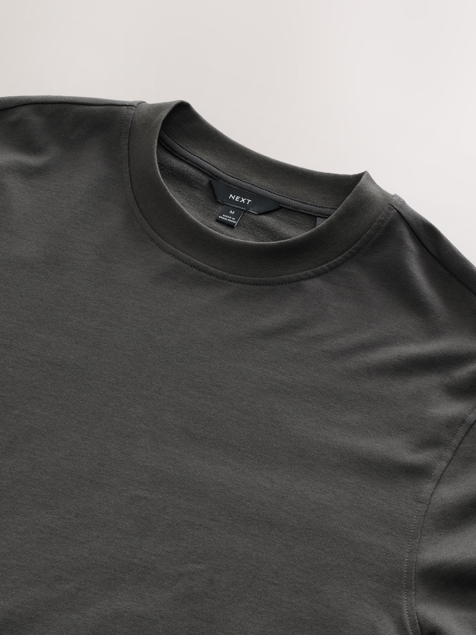Leisteen grijs - Dun sweatshirt met ronde hals