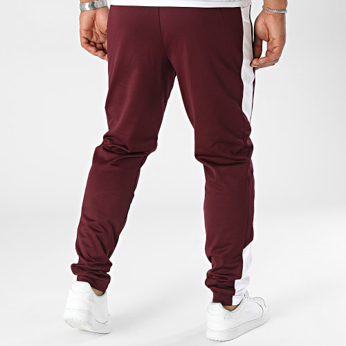 Pantalon Jogging Sportstyle Tricot Fashion Track 1373792 Bordeaux Blanc