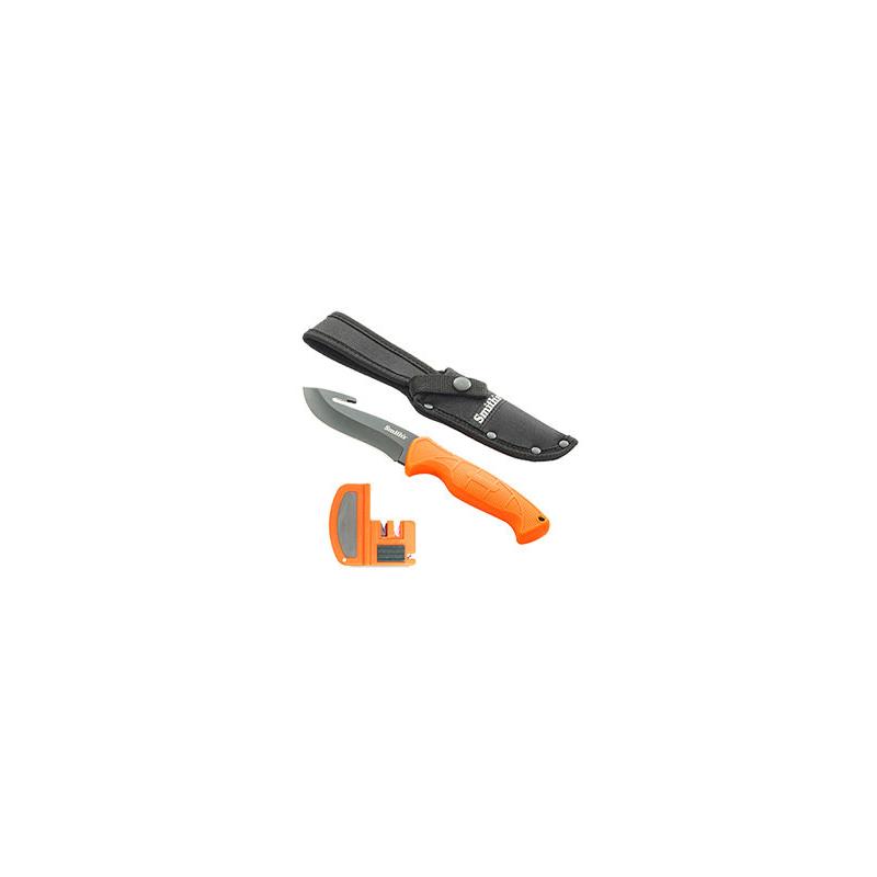 Pack Couteau Skinner + Affûteur Manuel Smith's Edgesport Combo