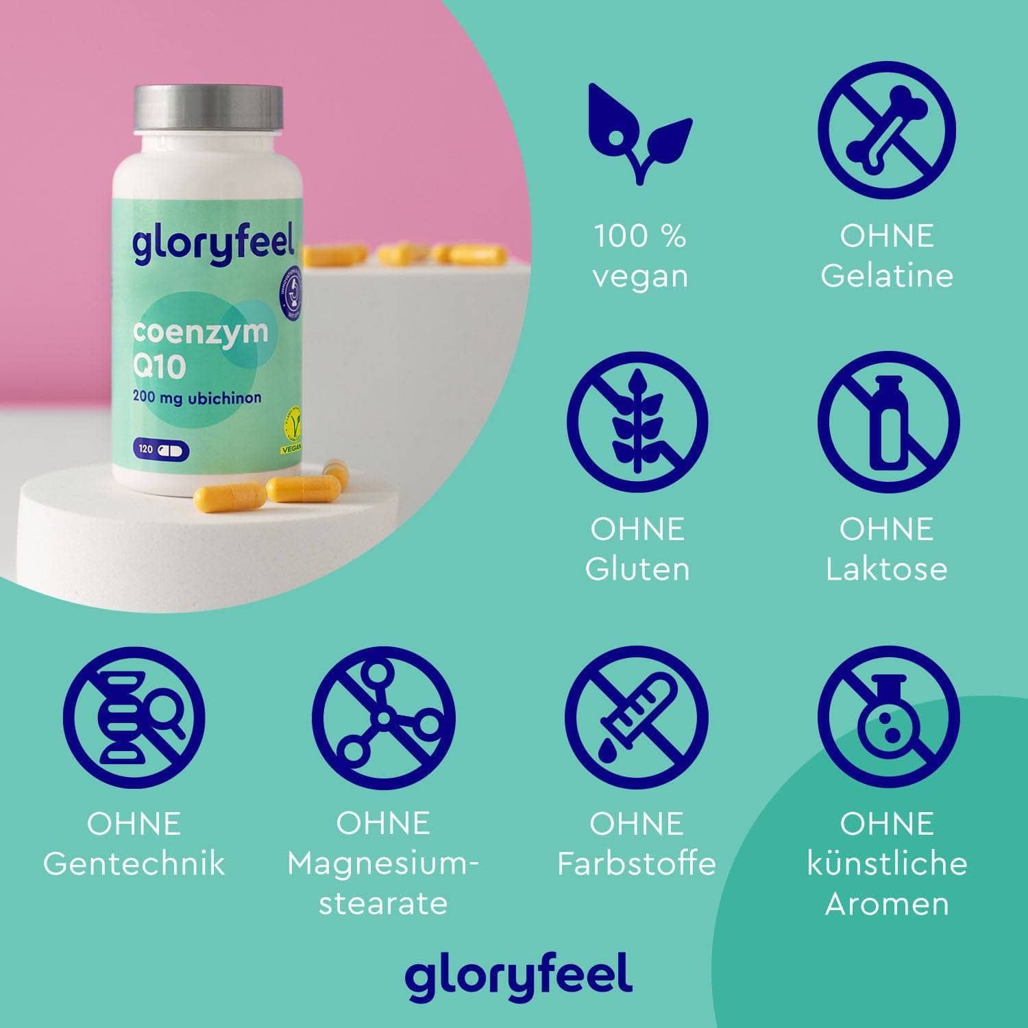 gloryfeel® Coenzym Q10 Kapseln