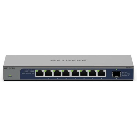 NETGEAR GS108X Non-géré L2 Gigabit Ethernet (10/100/1000) Gris