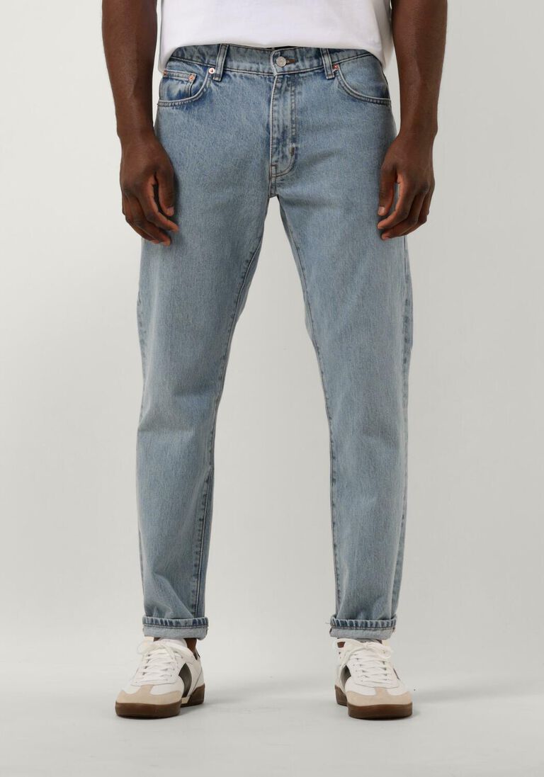 WOODBIRD blauwe woodbird straight leg jeans doc doone jeans