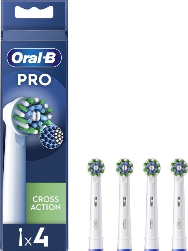 Oral-B Opzetborstel Cross Action 4 Stuks