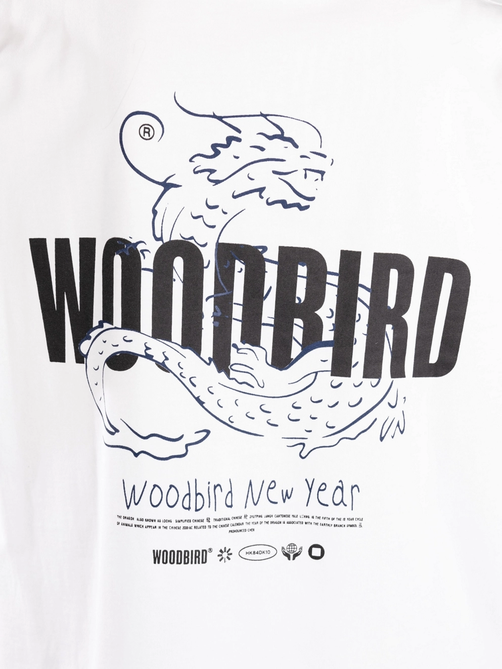 Woodbird Baine Dragon T-Shirt white