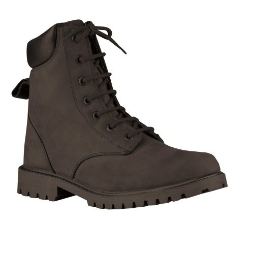 Botas de couro com cadarço Venturer para homem, pretas