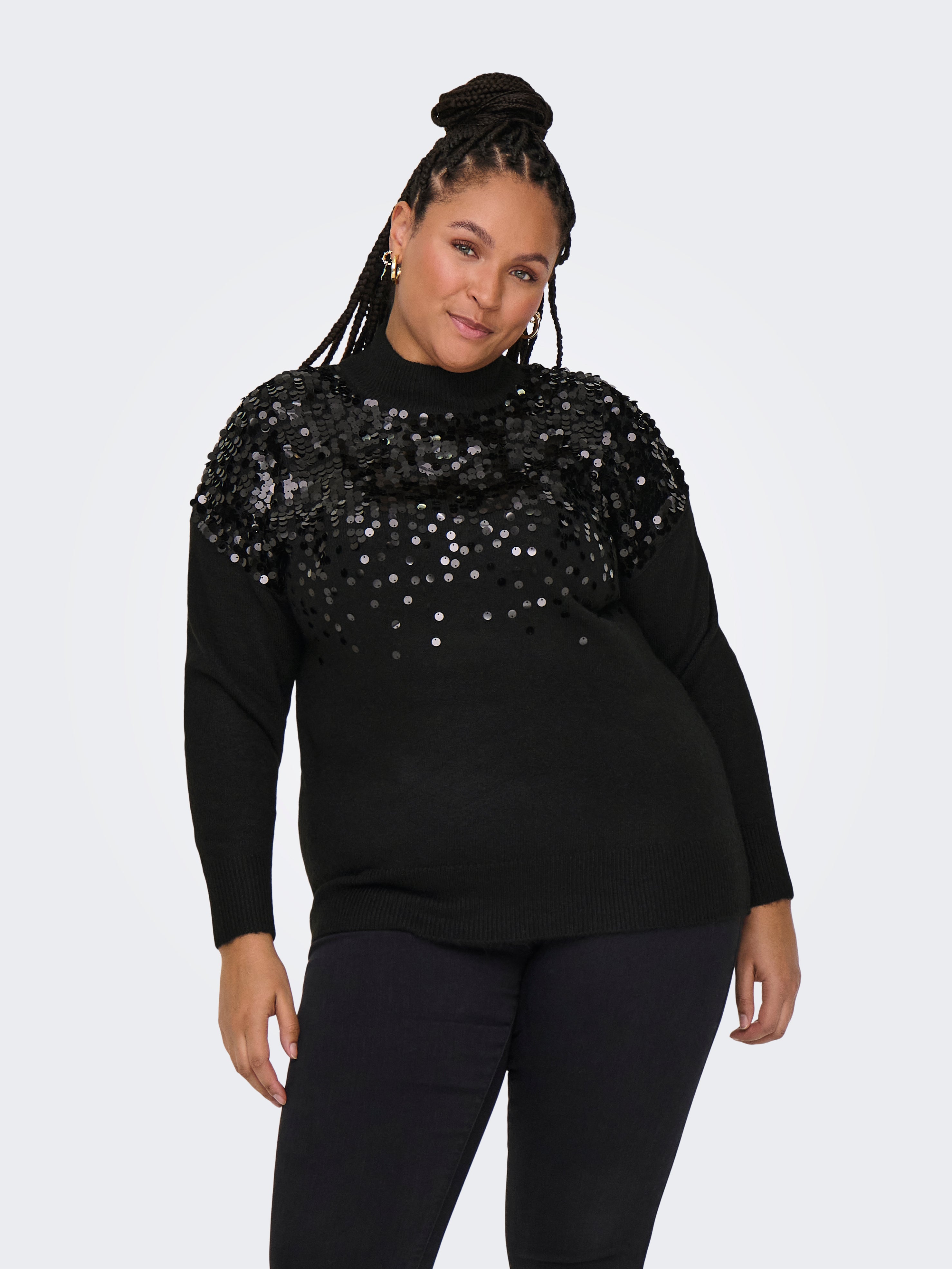 CARALBA Strickpullover Black