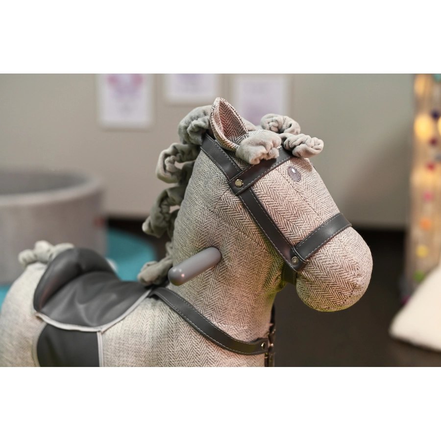 knorr toys® Schaukelpferd Grey horse grau