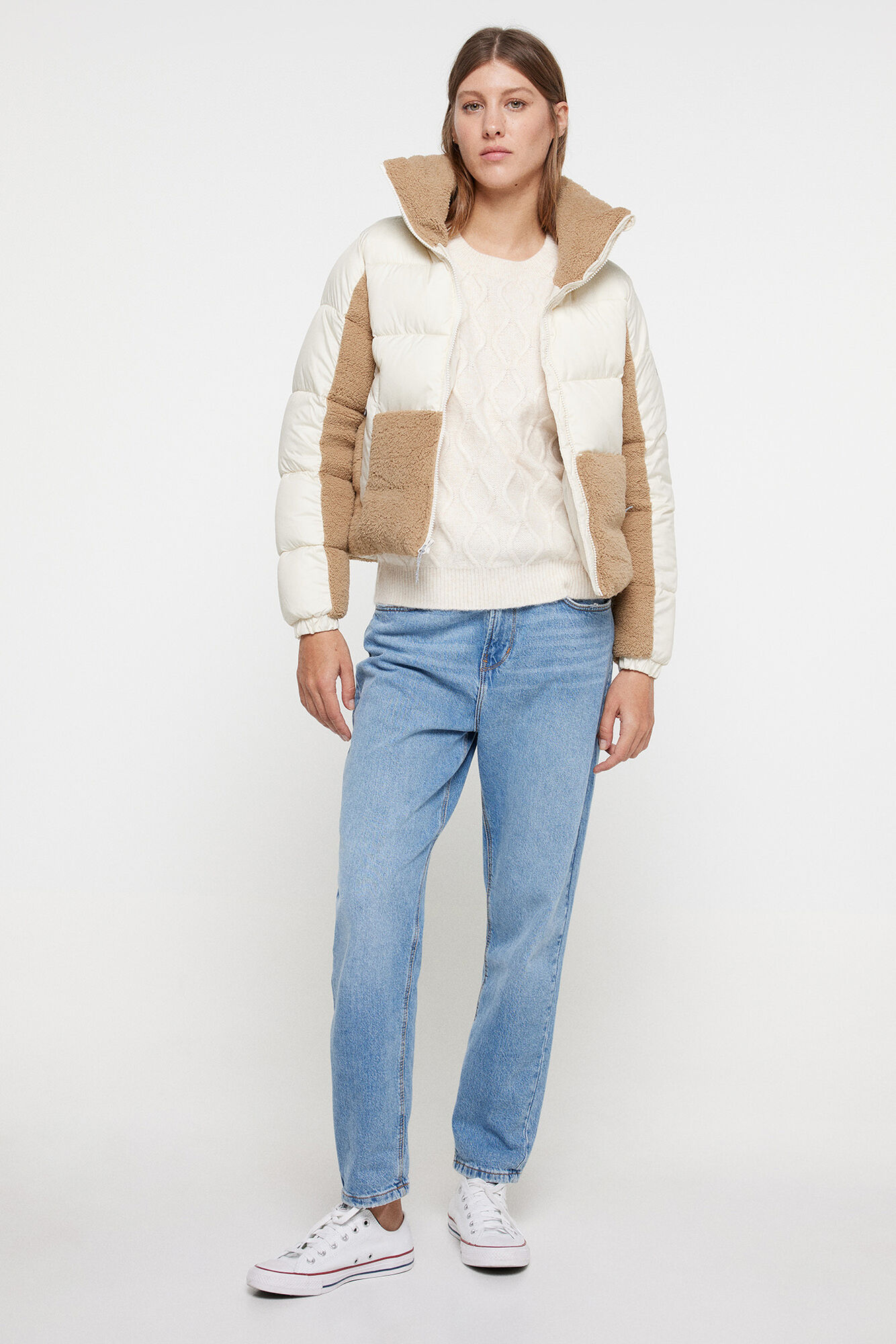 Jaqueta acolchoada híbrida feminina Columbia™ Leadbette Point™ em fleece sherpa